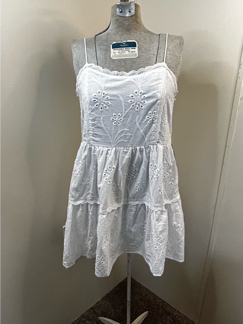 New White Eyelet Dress